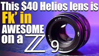 Expensive Camera Cheap Lens Challenge / Helios 44 Nikon Z9 / GET THIS LENS!