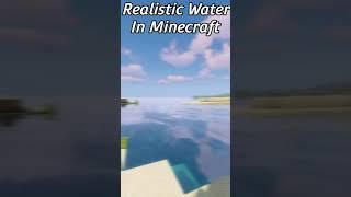 Normal Water Vs Realistic Water! (Minecraft) #shorts #youtubeshorts