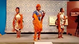 Bebe clementine the  Queen of Oroko performing at CRTV Yde with the best and stylish Oroko dancers