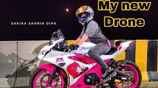 I have finally bought myself a DRONE || Sakira Sahrin Dipa || Repsol girl || Lady biker