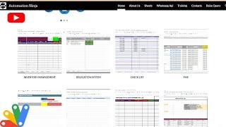 Welcome To My Youtube Channel Automation Ninja #Spreadsheet#Excel#Datastudio#Intranet#Googlescript