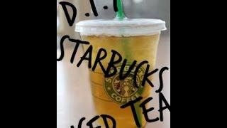 DIY Starbucks Mango Iced Tea! -Super Easy-