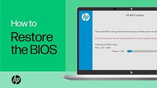 Restore the BIOS on HP Computers with a Key Press Combination | HP Computers | HP Support