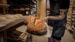 Scoring Sourdough Bread in the Bakery with Emerald | Proof Bread