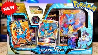 BEST Pokemon VSTAR Box? Lucario VSTAR Premium Collection Box Opening!