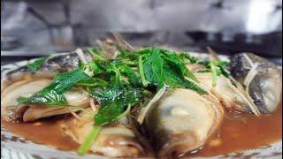 古早味虱目魚頭 - 家常菜【滿滿的膠原蛋白】Ancient Milkfish Head - Home Cooking