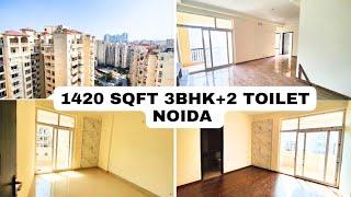 1.37 Cr में ख़रीदे 1420 Sqft | 3 BHK/2 Toilet || New Resale Flat | Noida sector 76 | Bank Loan