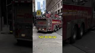 NYC Firefighter Has Mad Driving Skills!  #shorts