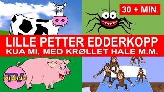 Historien om de tre små fisk - med mer | Barnesanger på norsk | 30 + min.