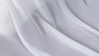 Beautiful Flowing White 50D Composite Wire Chiffon Fabric 39115