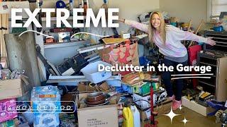 How to do the 4 Box Method | Extreme Garage Declutter with Me!