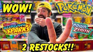 2 POKEMON RESTOCKS In 1 Hunt!!  SURGING SPARKS Is Out There!!