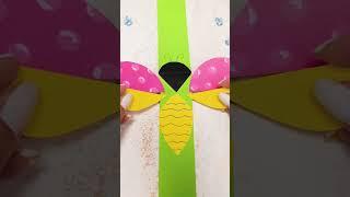 DIY Flying Ladybug Paper Strip Magic That Makes Wings Flutter! #shorts