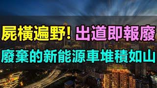 屍橫遍野！出道即報廢，廢棄的新能源汽車堆積如山！騙完補貼就被遺棄，城市邊緣到處都是新能源汽車墳墓！新能源行業產能過剩，出廠就變成工業垃圾 #新能源汽車 #汽車墳場 #共享汽車 #產能過剩#補貼#電動車