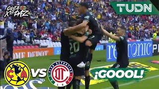 ¡PEDAZO DE GOL! Valdes de tiro libre | América 2-0 Toluca | Grita México C22 - J11 | TUDN