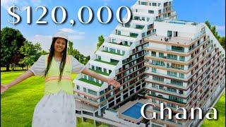 WHAT $120,000 GETS YOU IN GHANA | Apartment + Land For Sale in Accra | Cinema Room & Rooftop Pool!