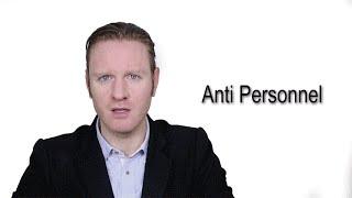 Anti Personnel  - Meaning | Pronunciation || Word Wor(l)d - Audio Video Dictionary