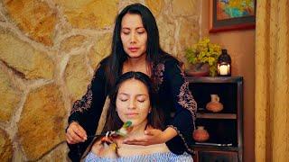 Nelly's soft whispering ASMR massage & hair treatment