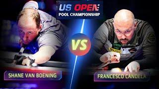 SHANE VAN BOENING VS. FRANCESCO CANDELA | 2024 US OPEN POOL CHAMPIONSHIP #billiards #9ballpool #svb