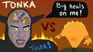 Tyler1 VS Baron Animated - WoW Classic Hardcore - "Tonkabonk"