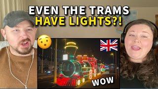 Americans React: Blackpool Illuminations | The whole town's lit up??