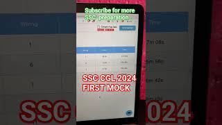 SSC CGL2024 FIRST MOCK #ssccgl #govtjobs #motivation #ssccgl #govtjobs