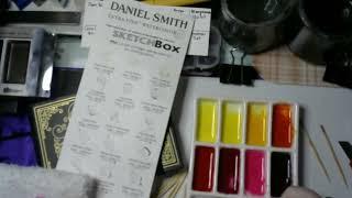 Swatching a Daniel Smith Sample Dot Card Watercolor