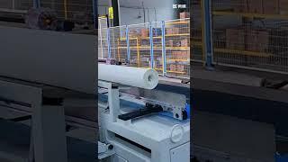 Automatic small toilet tissue paper kitchen towel rewinding making cutting machine
