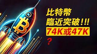 比特幣67000！突破去74000？折回去47000？關鍵！