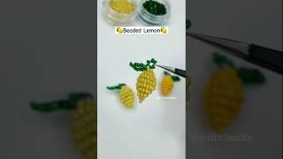 Beaded fruit  #diy #beads #mostacillas