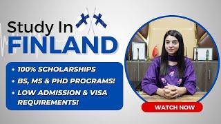 Finland Study Visa For Pakistani Students 2024-25 | Scholarships In Finland | Finland Admission 2025