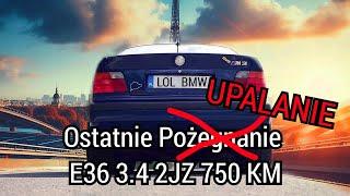 BMW E36 Turbo 750KM 2jz szuka trakcji 2jz gte stroker 3.4l headcam soundcheck driving testing