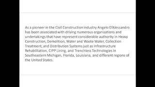 Angelo D’Alessandro - Possesses Exceptional Project Management Skills