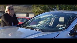 Road Debris Obliterates Windshield (first-hand account)