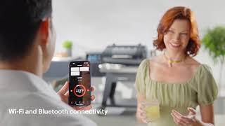Vida by paderno pellet grill connected with touch screen