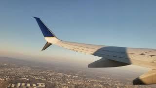Morning takeoff from Dulles | United 737-700 | Cold and smoky engine start!