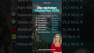 Die reichsten Deutschen 2024 #geldanlage #finanzen #moneytipps