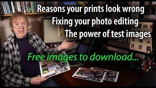 Improve your photo editing with suitable free test images. Fixing prints which look too dark.