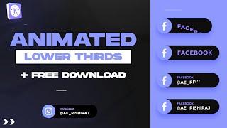 How to Create Lower Thirds in Kinemaster + FREE Download | Rishiraj Designs