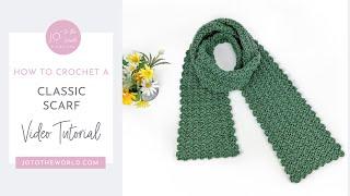 Classic Crochet Scarf - A Cozy, Stylish & Easy Scarf Crochet Pattern!