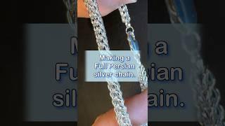 The ancient art of making a Full Persian weave silver chain.