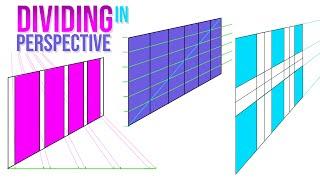 3 Ways to Divide Areas in Perspective Drawing