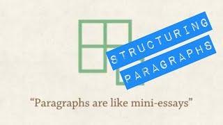How to write essays - Structuring Paragraphs