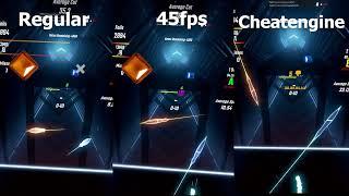 Beat Saber | Regular, 45fps, CheatEngine Comparisons