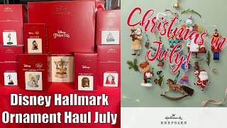 Disney Hallmark Ornament Haul July | Christmas in July