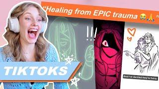 watching funny EPIC TIKTOKS! (because the musical ruined me)