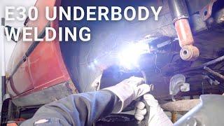 BMW E30 Underbody Rust Hole Welding | Car Underbody Restoration | 015