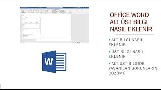 MS Office Word Alt Bilgi Nasıl Eklenir - Alt Bilgide Yaşanılan Sorunlar ve ÇÖZÜMÜ