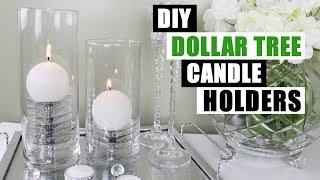 DIY DOLLAR TREE CANDLE HOLDERS DIY Home Decor