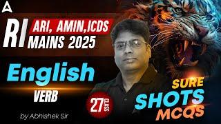 RI ARI Amin Mains Preparation | RI Mains Exam Classes 2025 | English MCQs | by Abhishek Sir #27